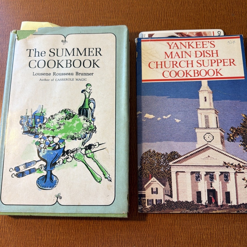 Vtg Cookbooks: The Summer Cookbook 1966 & Yankee's Main Dish 1980